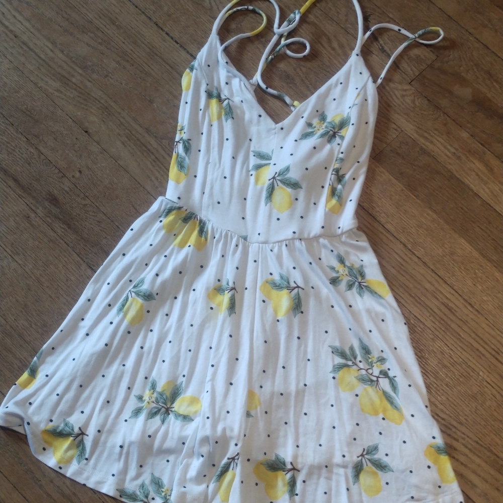 Lemon printed romper